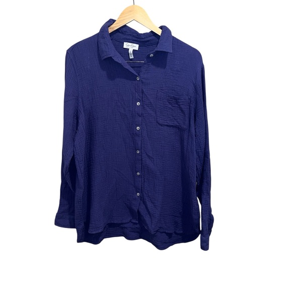 Jessica Simpson violet Button Down Shirt - Picture 1 of 4